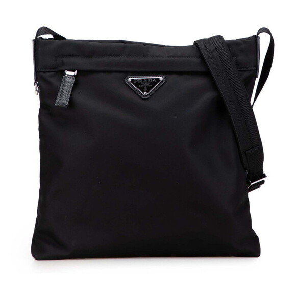PRADA Black Leather Shoulder Bag - Picture 1 of 10